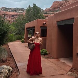 Starlow Scarlet Red Maxi Dress M